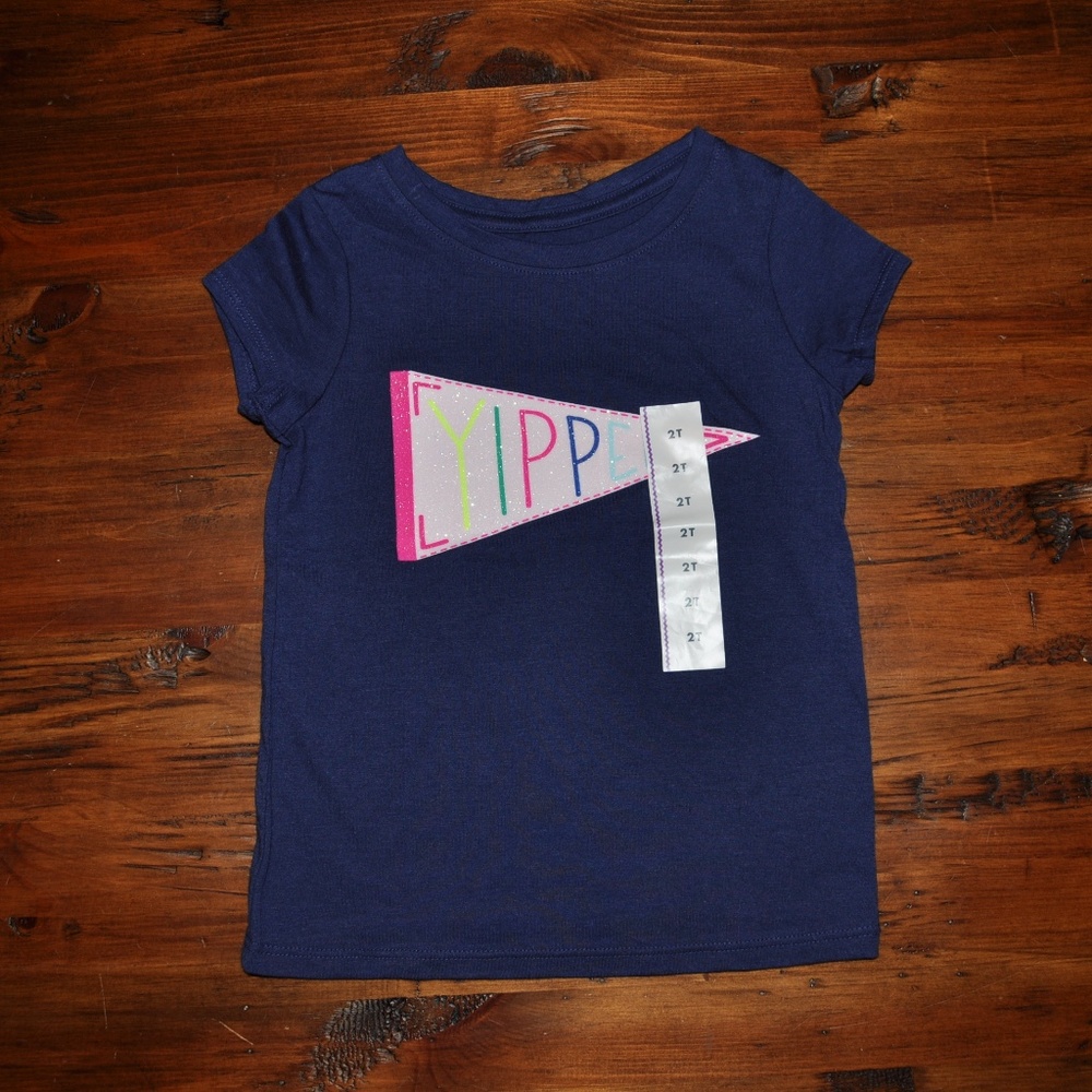 New CAT & JACK Nightfall Glitter Graphic Tee - Picture 3 of 4